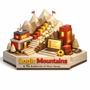 Picture showing a mountain representing lots of logic piled up